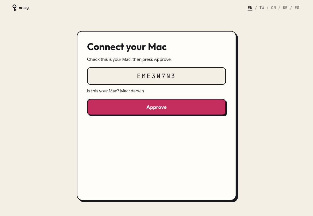 Approve your Mac