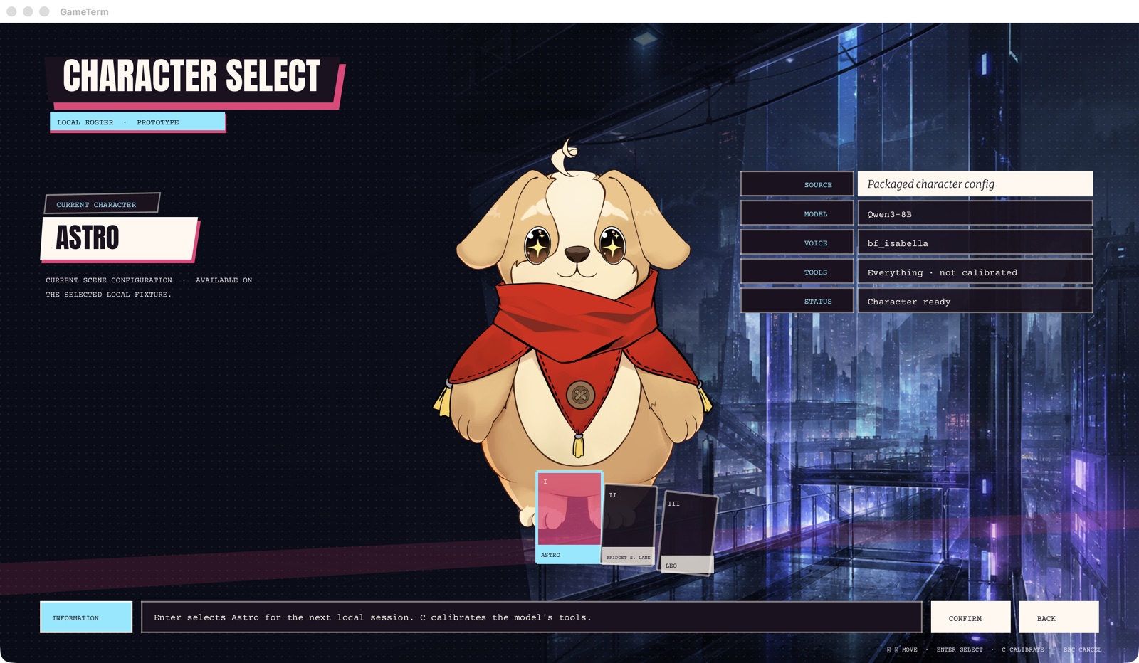 Character Select